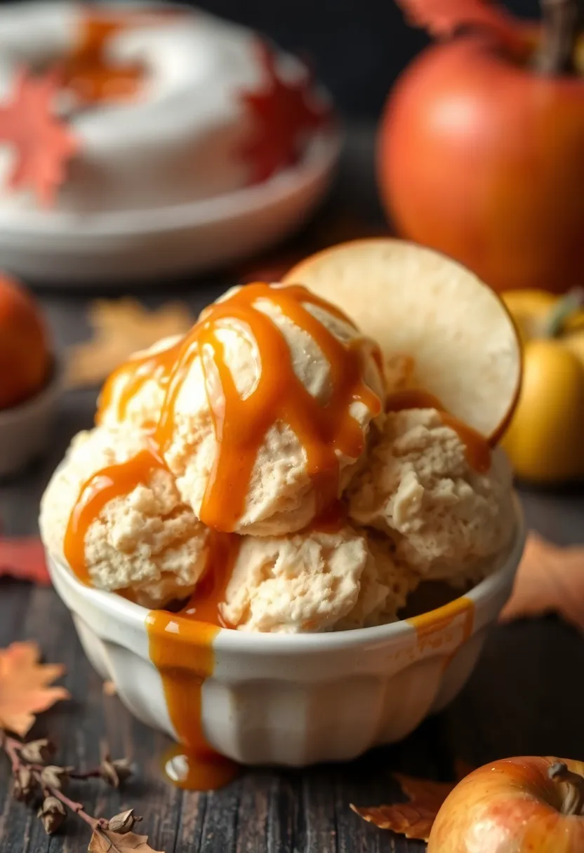 27 Whole30 Ice Cream Recipes Clean and Delicious - 22. Caramel Apple Ice Cream