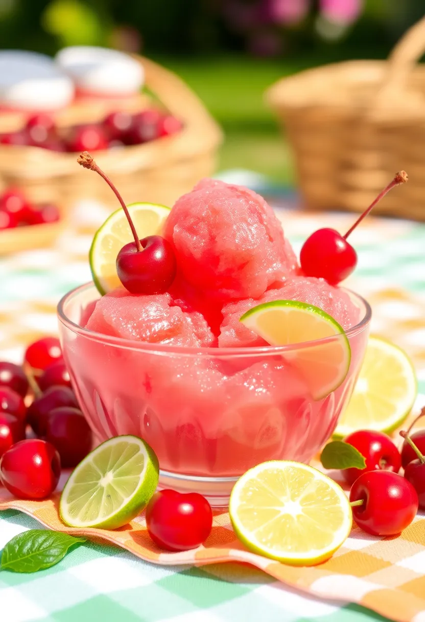 27 Whole30 Ice Cream Recipes Clean and Delicious - 25. Cherry Lime Sorbet
