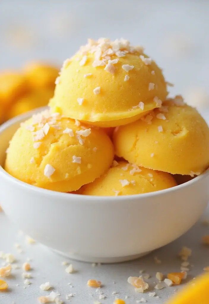 27 Whole30 Ice Cream Recipes Clean and Delicious - 4. Mango Coconut Sorbet