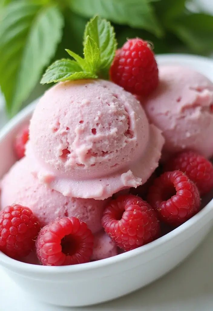 27 Whole30 Ice Cream Recipes Clean and Delicious - 7. Raspberry Coconut Ice Cream