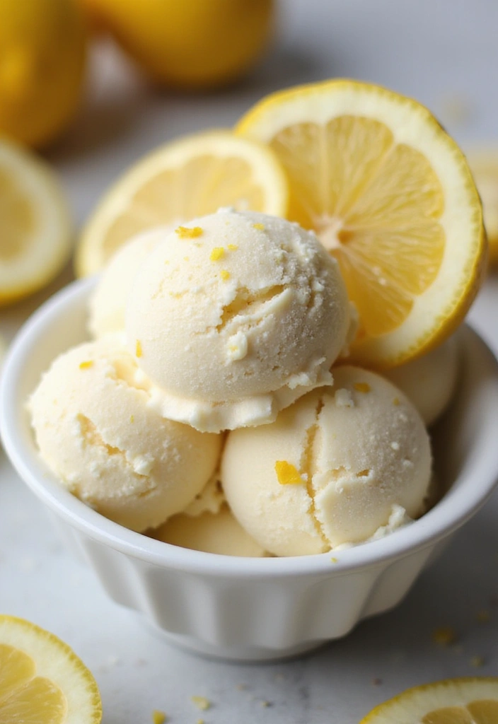 27 Whole30 Ice Cream Recipes Clean and Delicious - 9. Lemon Coconut Ice Cream