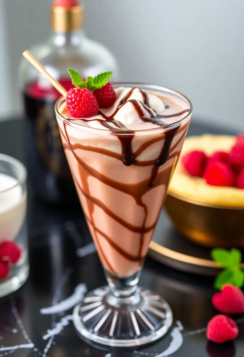 28 Ice Cream Cocktail Recipes Perfect for Evenings 15 28 Ice Cream Cocktail Recipes Perfect for Evenings - 15. Chocolate Raspberry Swirl