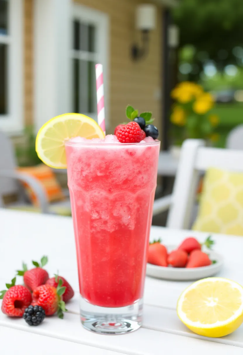 28 Ice Cream Cocktail Recipes Perfect for Evenings 28 28 Ice Cream Cocktail Recipes Perfect for Evenings - 28. Berry Lemonade Slush