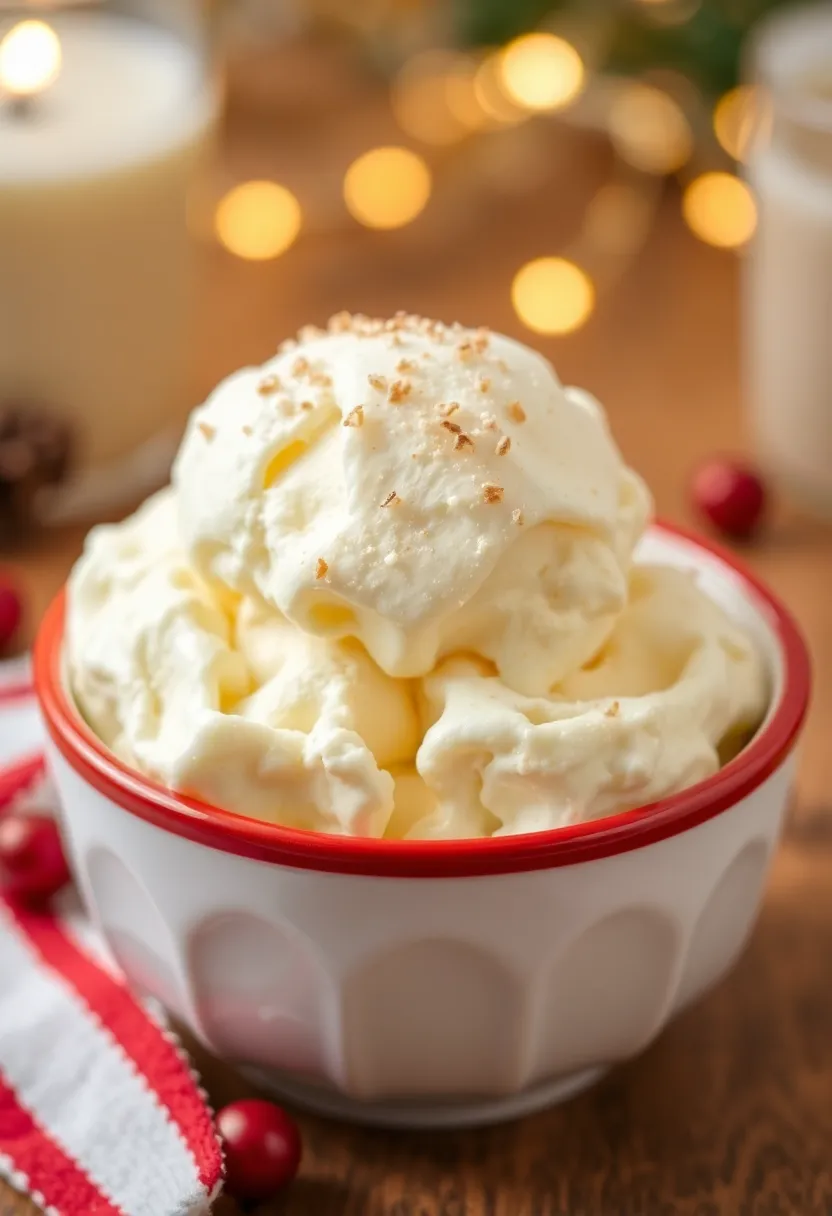28 Ninja Creami Ice Cream Recipes Jello Inspired - 21. Holiday Eggnog Jello Creami