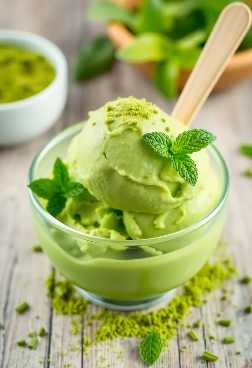 28 Ninja Creami Ice Cream Recipes Jello Inspired - 22. Matcha Green Tea Jello Creami