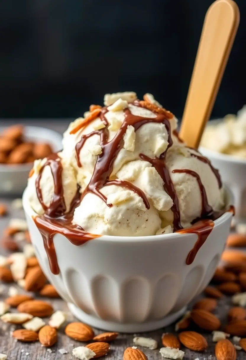 28 Ninja Creami Ice Cream Recipes Jello Inspired - 28. Almond Joy Jello Creami