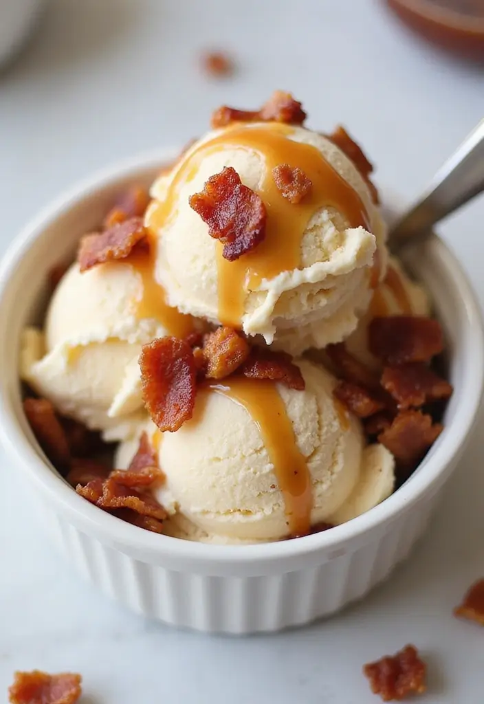 28 Unique Ice Cream Recipes That Will Surprise You 16 28 Unique Ice Cream Recipes That Will Surprise You - 16. Maple Bacon Ice Cream
