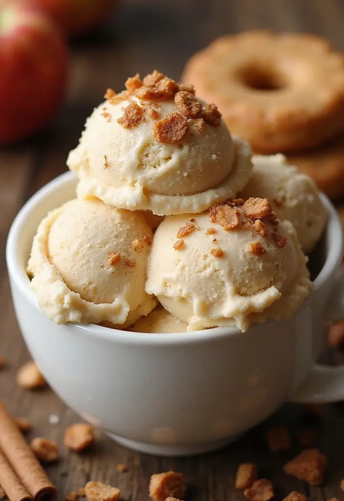 28 Unique Ice Cream Recipes That Will Surprise You 18 28 Unique Ice Cream Recipes That Will Surprise You - 18. Apple Cider Donut Ice Cream