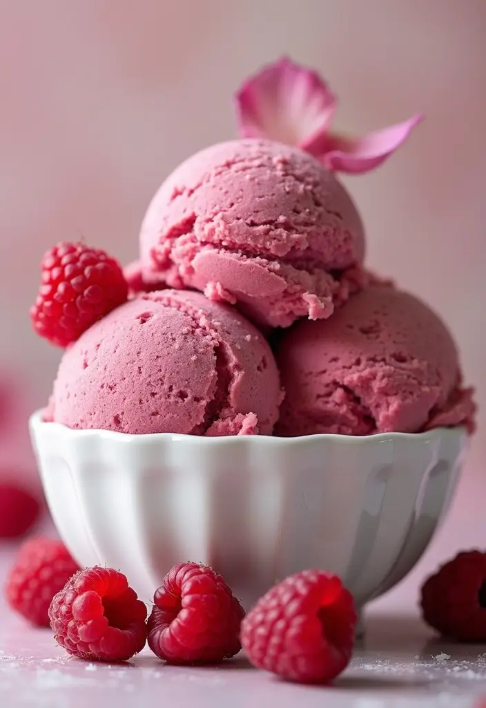 28 Unique Ice Cream Recipes That Will Surprise You 28 28 Unique Ice Cream Recipes That Will Surprise You - 28. Raspberry Rose Ice Cream