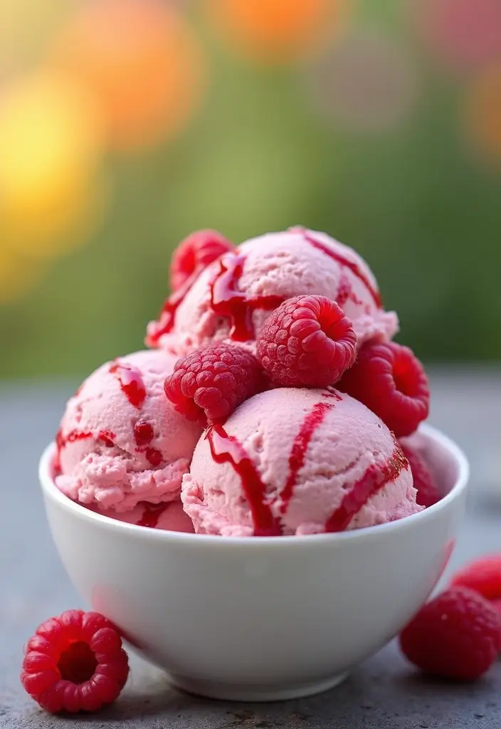 29 Delicious Vegan Countertop Ice Cream Maker Recipes for Summer - 13. Raspberry Ripple Ice Cream