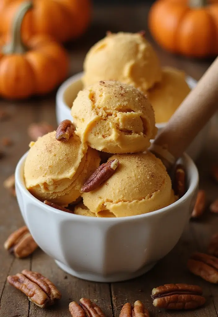 29 Delicious Vegan Countertop Ice Cream Maker Recipes for Summer - 17. Spiced Pumpkin Ice Cream