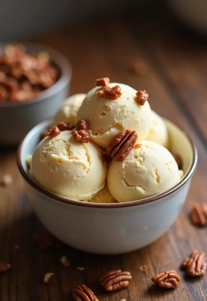 29 Delicious Vegan Countertop Ice Cream Maker Recipes for Summer - 18. Maple Pecan Ice Cream