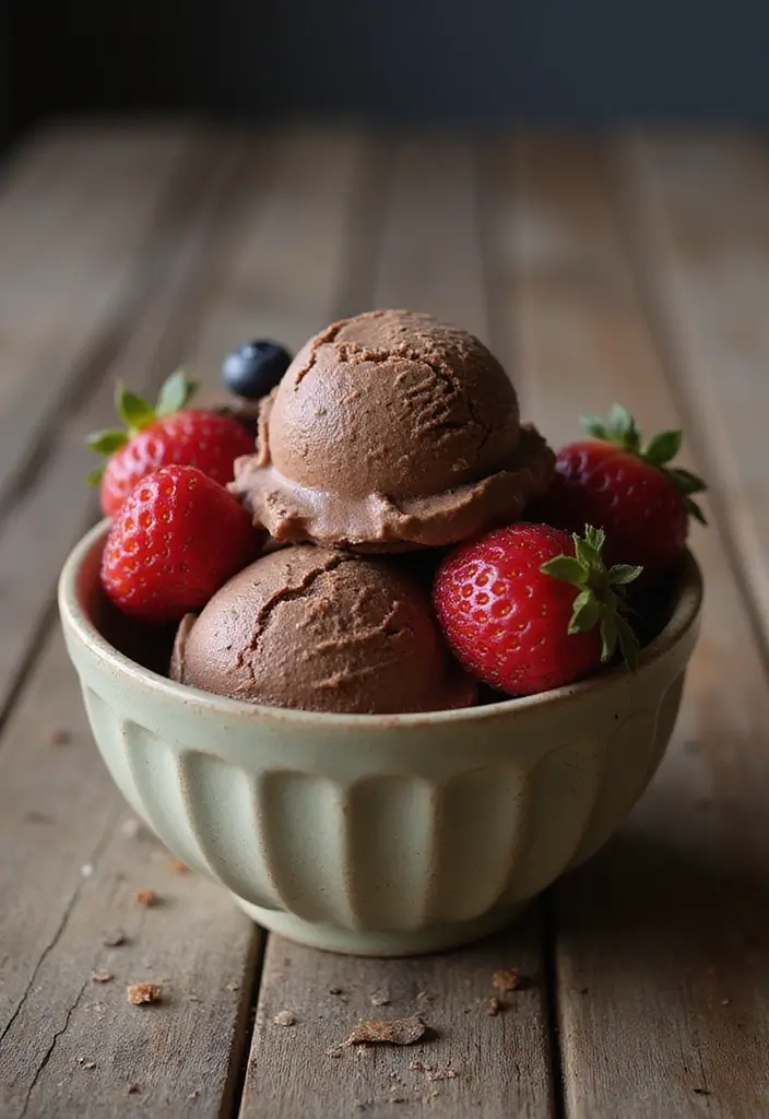 29 Delicious Vegan Countertop Ice Cream Maker Recipes for Summer - 19. Chocolate Avocado Ice Cream