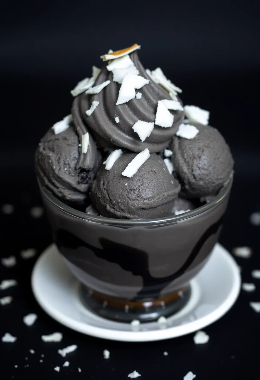 29 Delicious Vegan Countertop Ice Cream Maker Recipes for Summer - 26. Charcoal Coconut Ice Cream