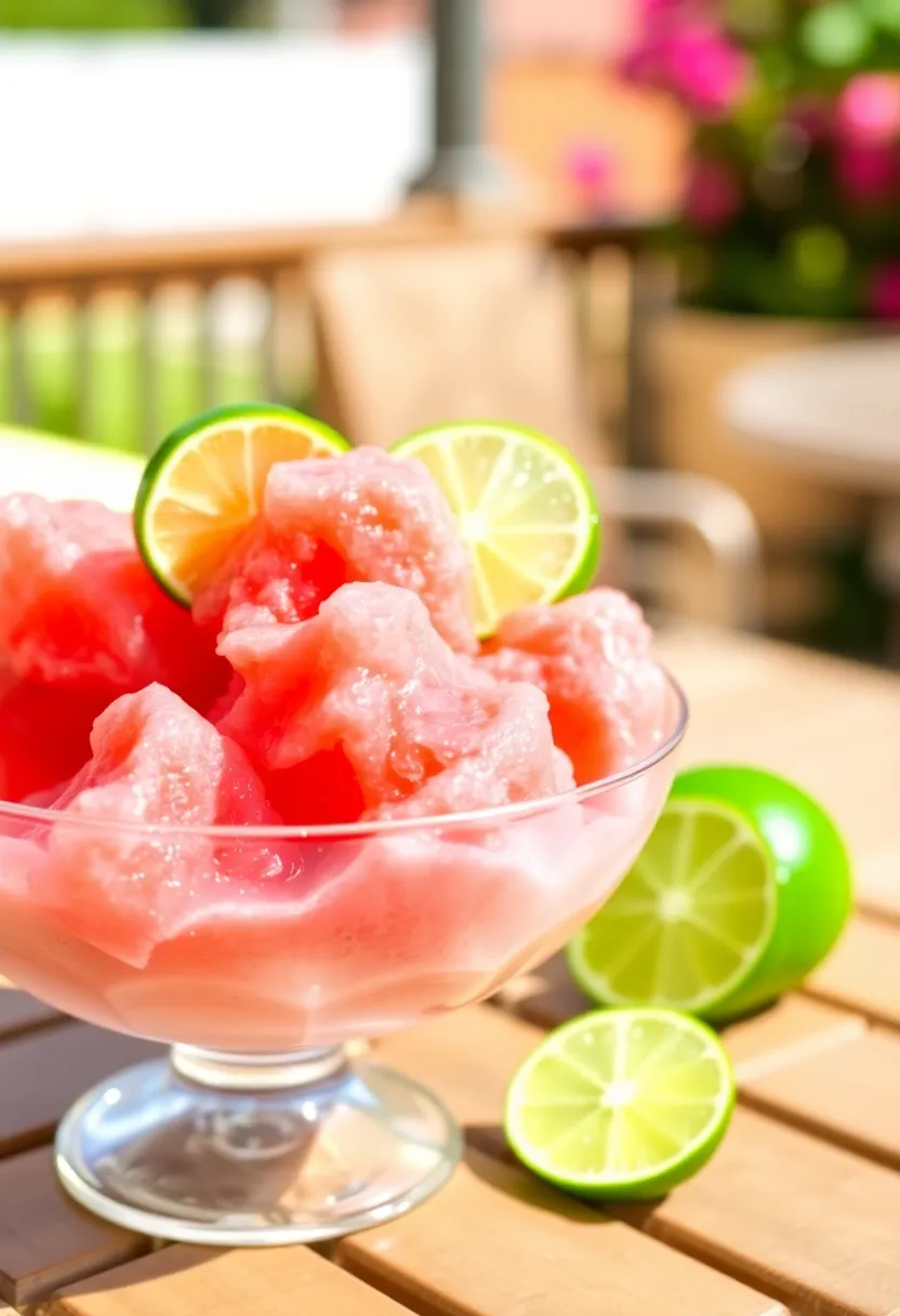 29 Delicious Vegan Countertop Ice Cream Maker Recipes for Summer - 28. Watermelon Lime Sorbet