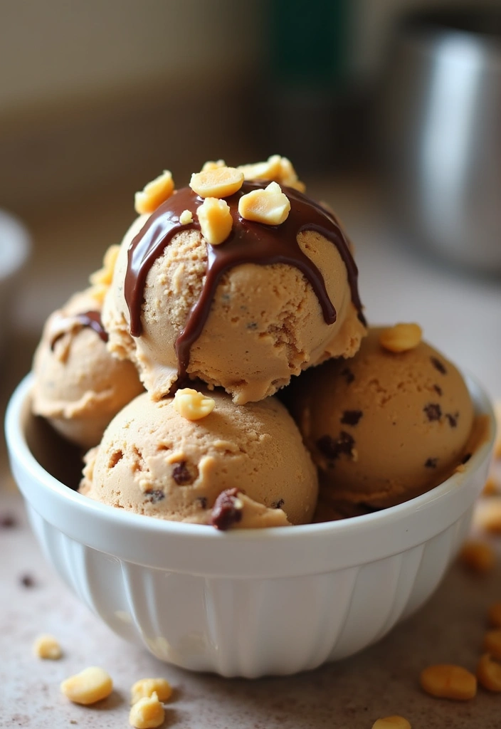 29 Delicious Vegan Countertop Ice Cream Maker Recipes for Summer - 5. Creamy Peanut Butter Cup Ice Cream