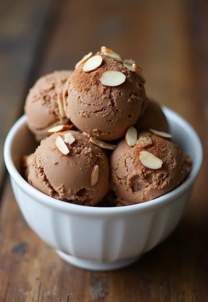 29 Delicious Vegan Countertop Ice Cream Maker Recipes for Summer - 7. Coffee Almond Fudge Ice Cream