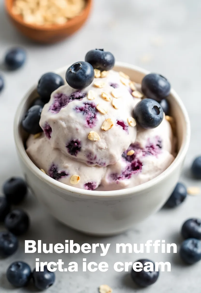29 Protein Ice Cream Recipes That Fuel Your Day - 20. Blueberry Muffin Protein Ice Cream