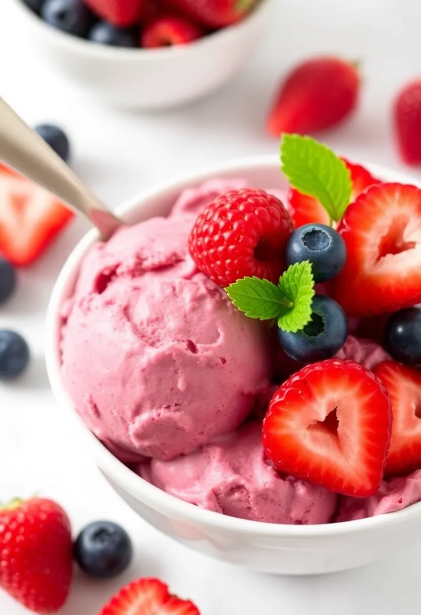 29 Protein Ice Cream Recipes That Fuel Your Day - 26. Mixed Berry Protein Ice Cream