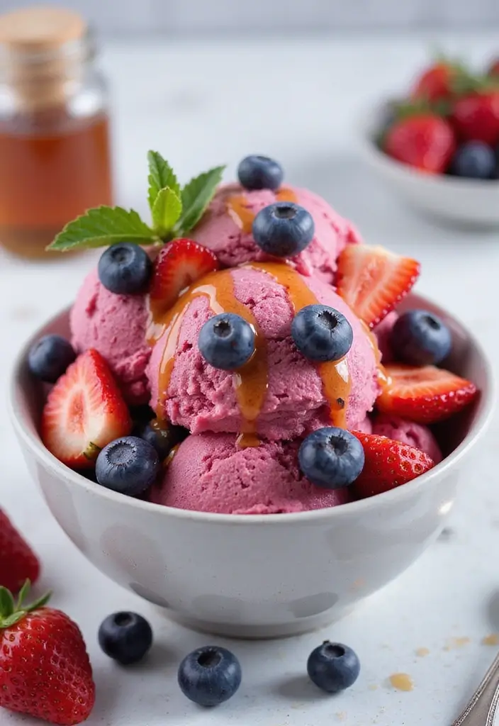 29 Protein Ice Cream Recipes That Fuel Your Day - 3. Berry Blast Protein Ice Cream