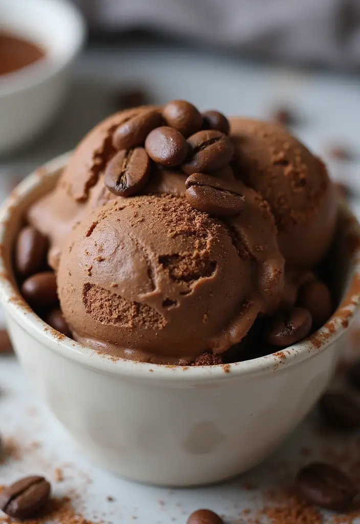 29 Protein Ice Cream Recipes That Fuel Your Day - 5. Mocha Coffee Protein Ice Cream