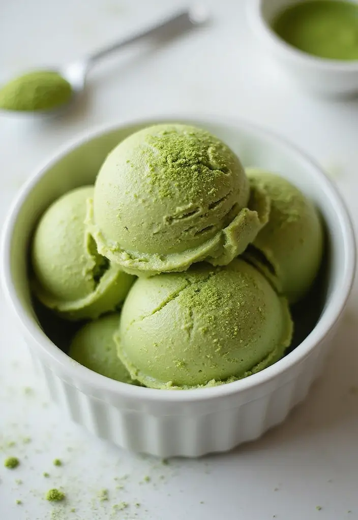 29 Protein Ice Cream Recipes That Fuel Your Day - 6. Matcha Green Tea Protein Ice Cream