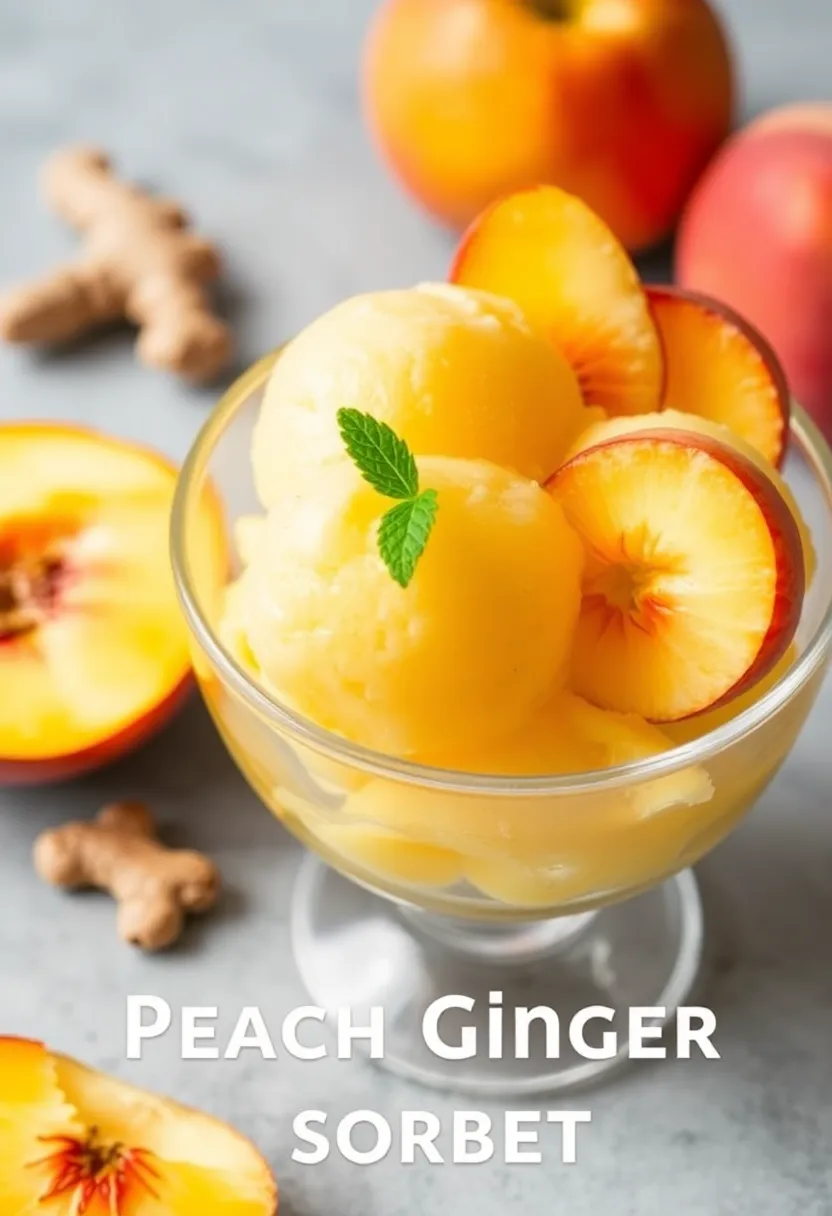 30 Easy Ice Cream Snack Recipes Quick and Fun 13 30 Easy Ice Cream Snack Recipes Quick and Fun - 13. Peach Ginger Sorbet
