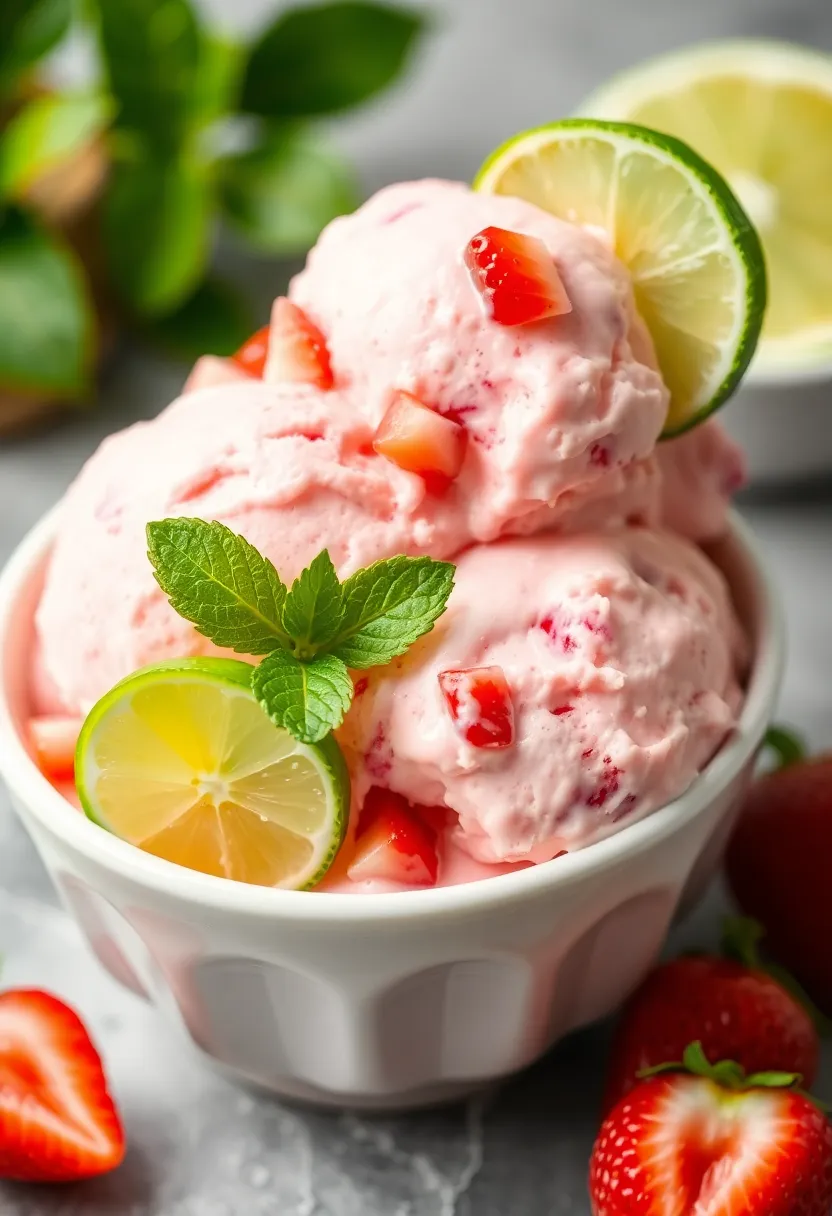 30 Easy Ice Cream Snack Recipes Quick and Fun 23 30 Easy Ice Cream Snack Recipes Quick and Fun - 23. Strawberry Lime Ice Cream