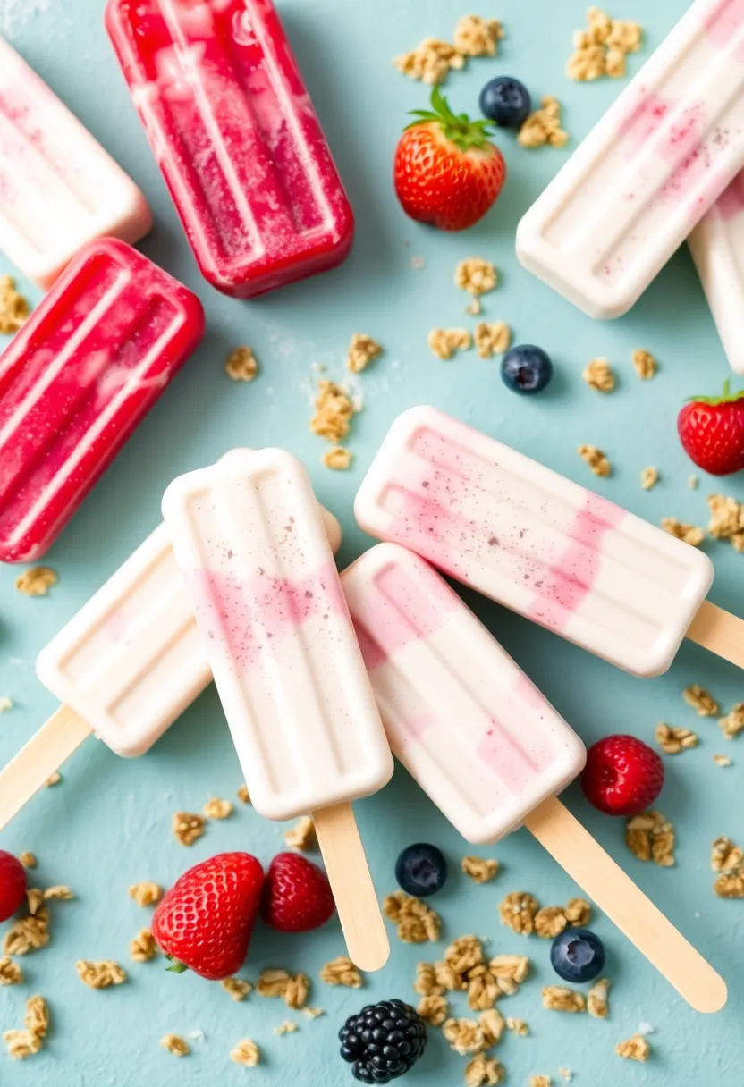 30 Easy Ice Cream Snack Recipes Quick and Fun 3 30 Easy Ice Cream Snack Recipes Quick and Fun - 3. Yogurt Parfait Popsicles