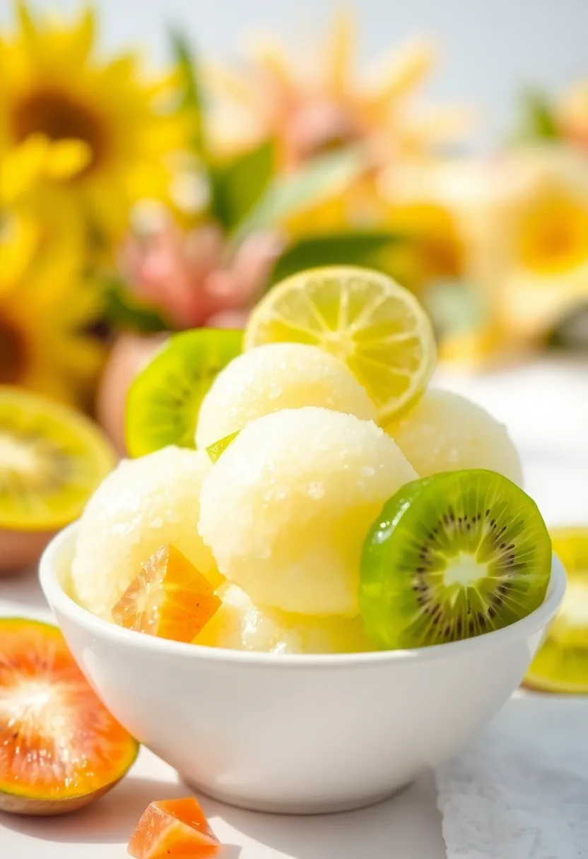 30 Easy Ice Cream Snack Recipes Quick and Fun 9 30 Easy Ice Cream Snack Recipes Quick and Fun - 9. Kiwi Lime Sorbet