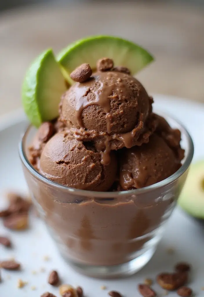 30 Gourmet Ice Cream Recipes Worth Making at Home 2 30 Gourmet Ice Cream Recipes Worth Making at Home - 2. Rich Chocolate Avocado Ice Cream