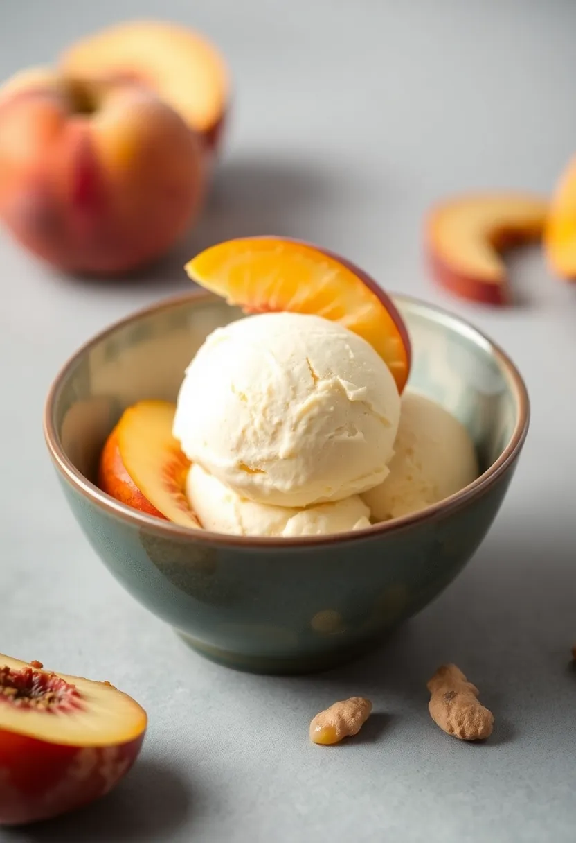 30 Gourmet Ice Cream Recipes Worth Making at Home 28 30 Gourmet Ice Cream Recipes Worth Making at Home - 28. Bold Ginger Peach Ice Cream