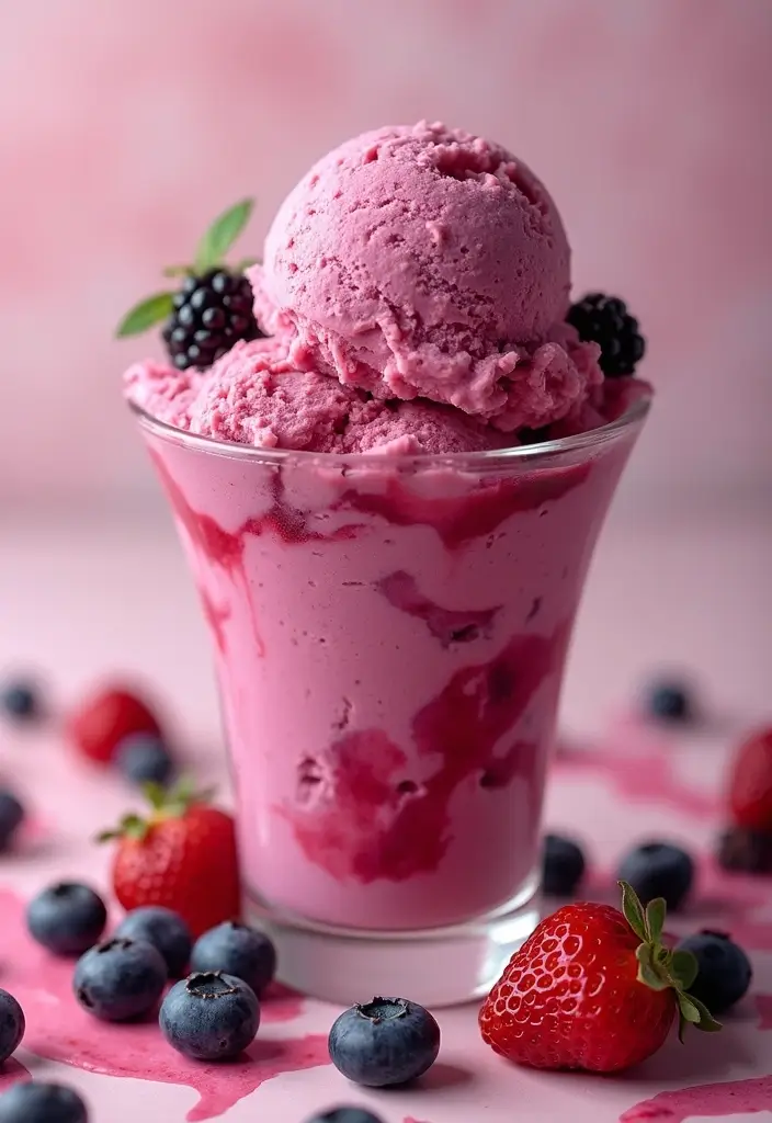 30 Gourmet Ice Cream Recipes Worth Making at Home 9 30 Gourmet Ice Cream Recipes Worth Making at Home - 9. Fruity Berry Swirl Ice Cream