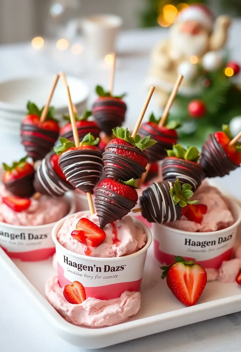 30 Haagen Dazs Ice Cream Recipes Inspired at Home 16 30 Haagen Dazs Ice Cream Recipes Inspired at Home - 16. Haagen Dazs Chocolate-Covered Strawberry Skewers