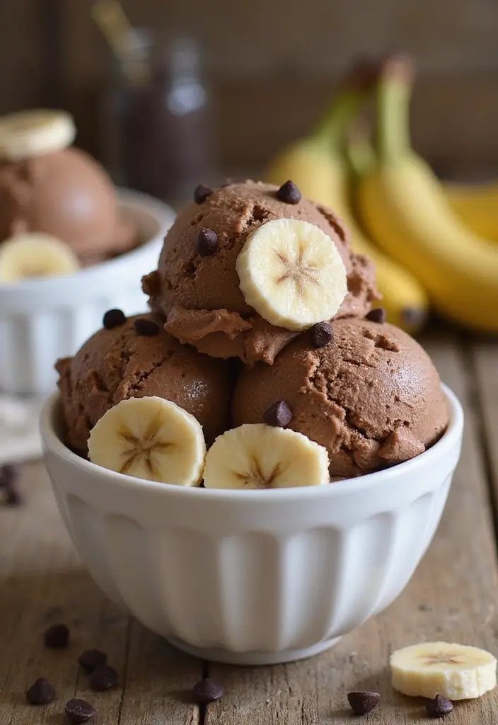 30 Healthy Ice Cream Recipes Clean Eating Approved - 12. Chocolate Banana Peanut Butter Ice Cream