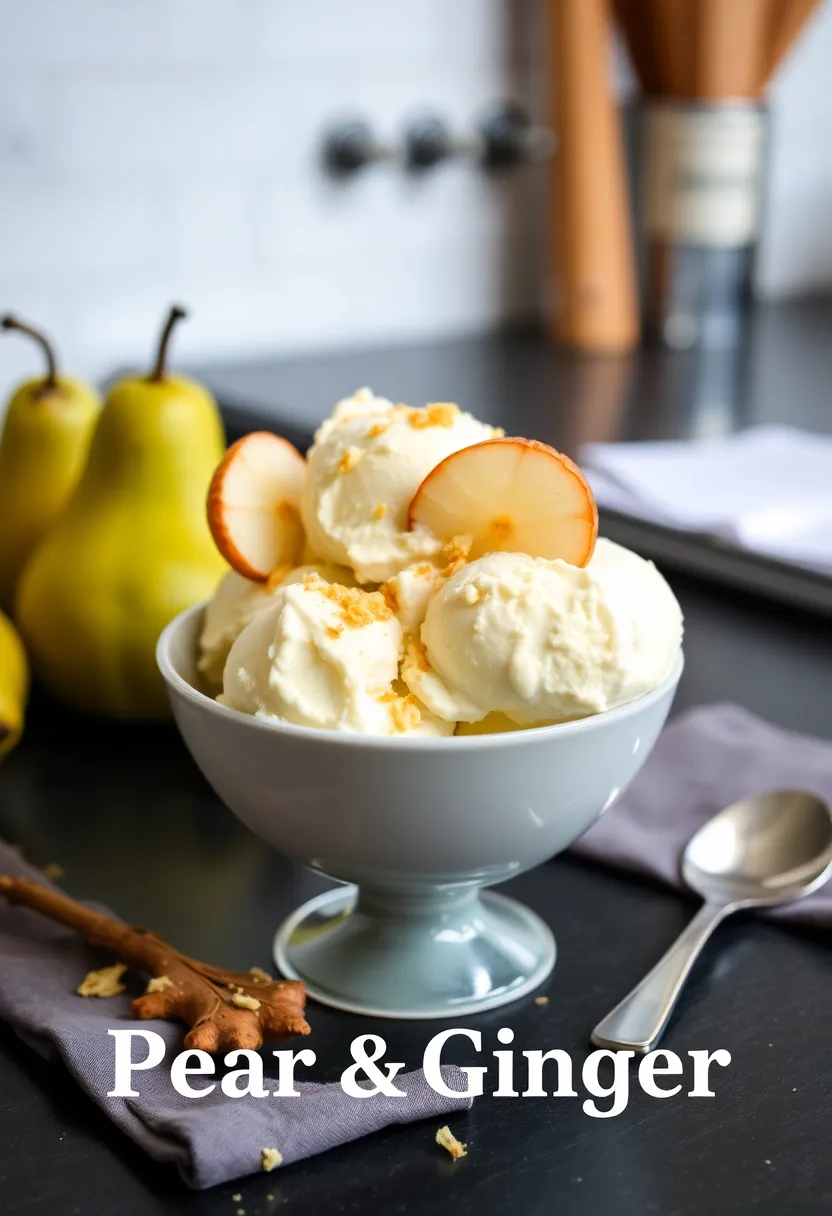 30 Healthy Ice Cream Recipes Clean Eating Approved - 19. Pear Ginger Ice Cream