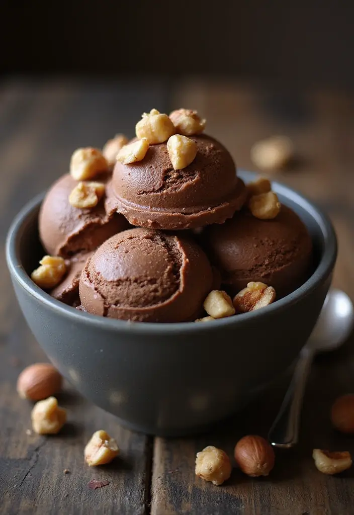 30 Healthy Ice Cream Recipes Clean Eating Approved - 20. Hazelnut Chocolate Ice Cream