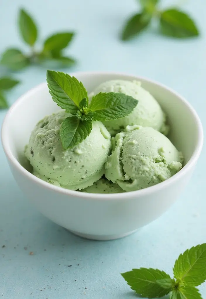 30 Healthy Ice Cream Recipes Clean Eating Approved - 25. Herbal Mint Ice Cream