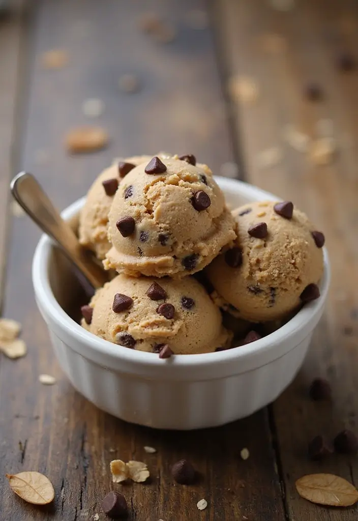 30 Healthy Ice Cream Recipes Clean Eating Approved - 26. Chocolate Chip Cookie Dough Ice Cream