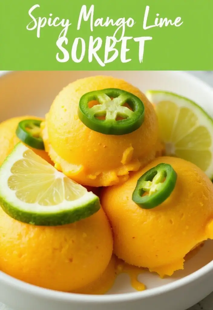 30 Healthy Ice Cream Recipes Clean Eating Approved - 29. Spicy Mango Lime Sorbet