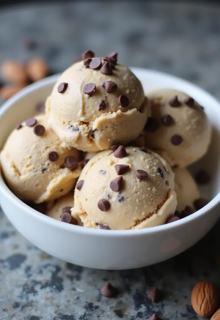 30 Healthy Ice Cream Recipes Clean Eating Approved - 8. Almond Butter Chocolate Chip Ice Cream