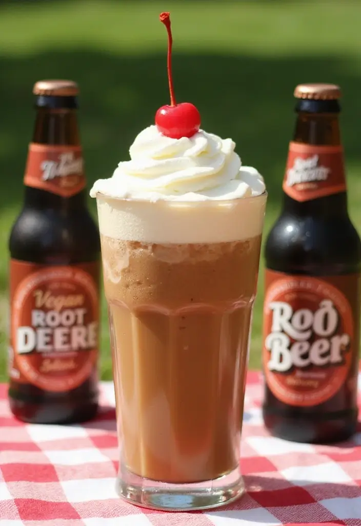 30 Ice Cream Float Recipes Everyone Can Enjoy - 1. Classic Root Beer Float (Vegan)