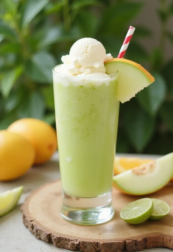 30 Ice Cream Float Recipes Everyone Can Enjoy - 12. Honeydew Melon Float