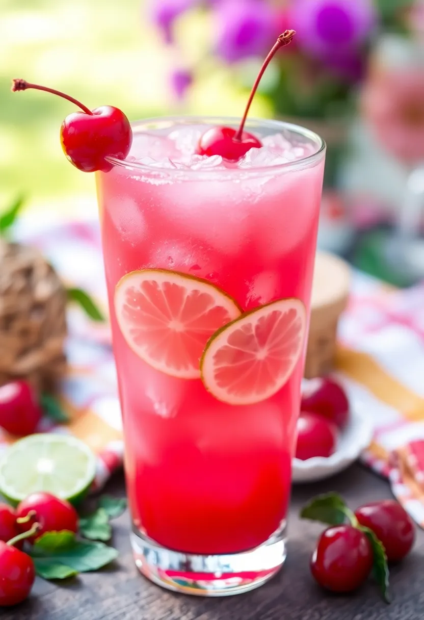 30 Ice Cream Float Recipes Everyone Can Enjoy - 27. Cherry Limeade Float