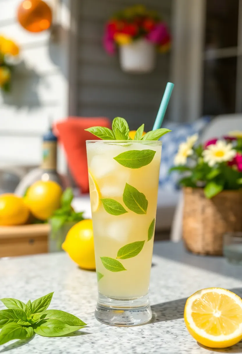 30 Ice Cream Float Recipes Everyone Can Enjoy - 29. Zesty Lemon Basil Float