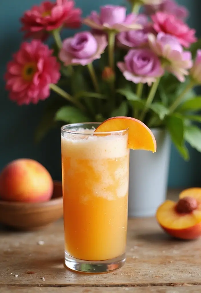 30 Ice Cream Float Recipes Everyone Can Enjoy - 7. Peach Ginger Float