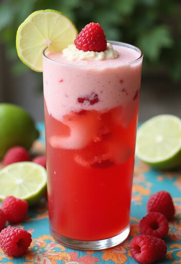 30 Ice Cream Float Recipes Everyone Can Enjoy - 8. Raspberry Limeade Float