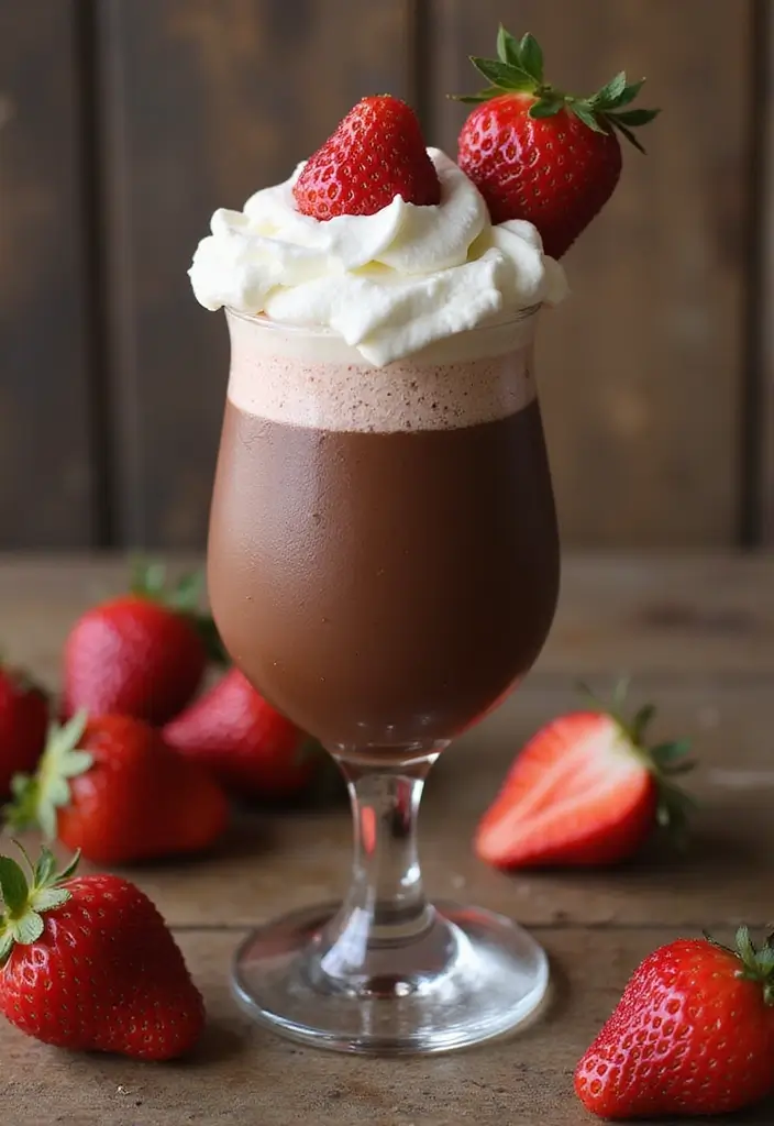 30 Ice Cream Float Recipes Everyone Can Enjoy - 9. Chocolate Strawberry Float