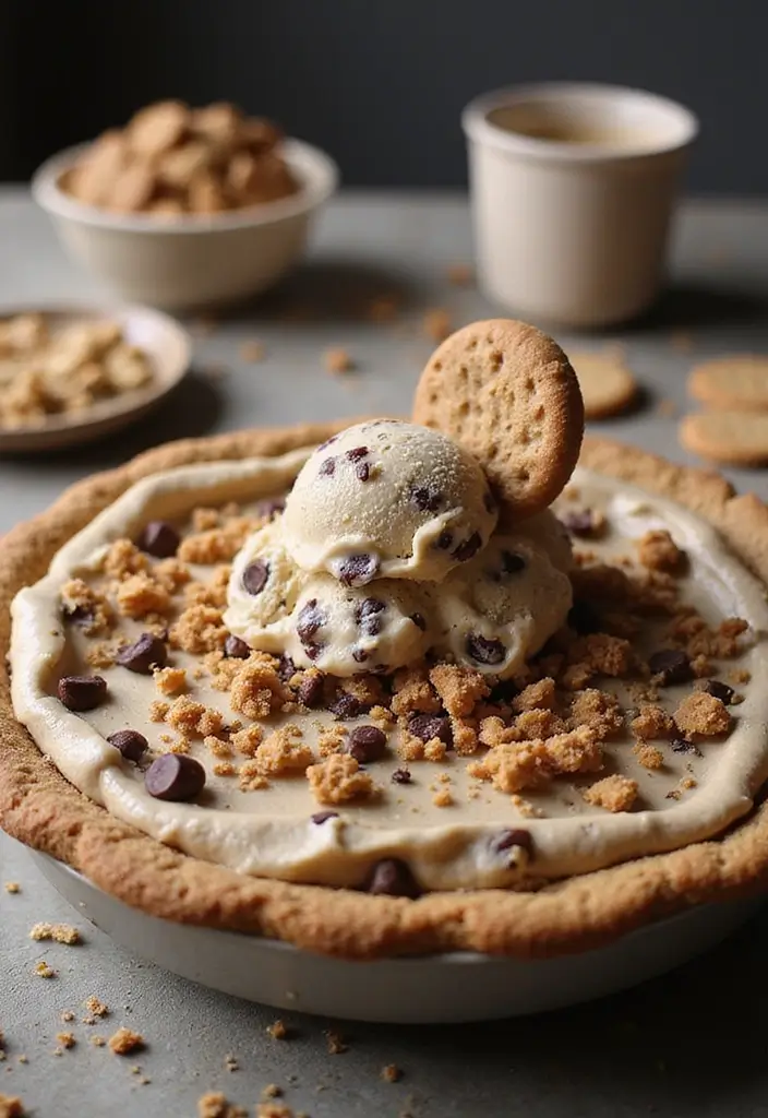 30 Ice Cream Pies Recipes That Are Always a Hit 16 30 Ice Cream Pies Recipes That Are Always a Hit - 16. Chocolate Chip Cookie Dough Ice Cream Pie