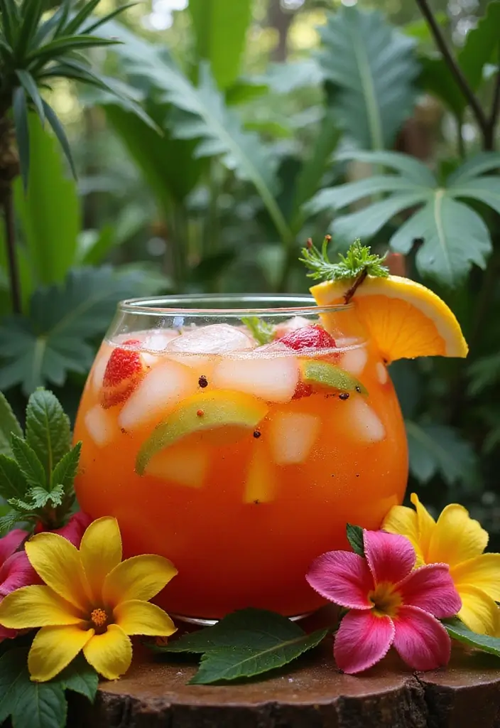 30 Ice Cream Punch Recipes Fun for Every Party - 1. Tropical Paradise Punch